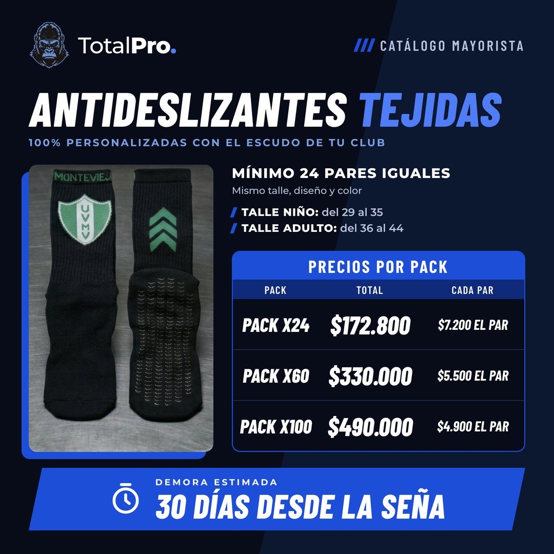 Catálogo de medias antideslizantes tejidas personalizadas con precios por pack