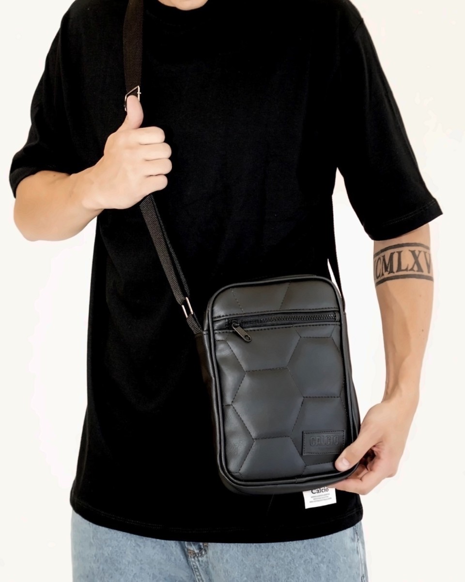 Morral ecocuero negro