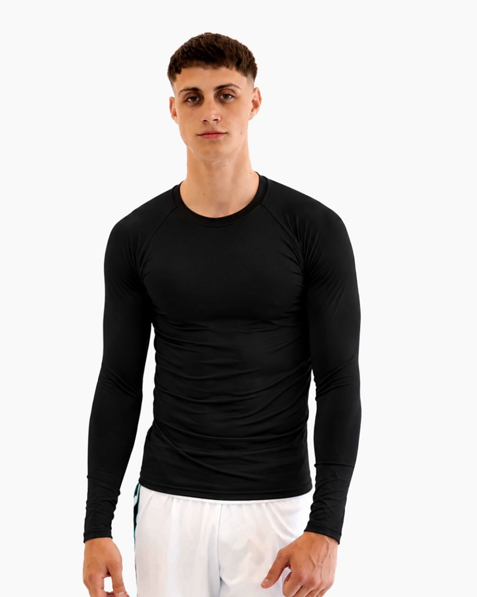 Remera térmica manga larga negro